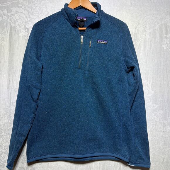 Patagonia Other - Patagonia Better Sweater Small Teal 1/4 Zip FLAW Fleece Lined